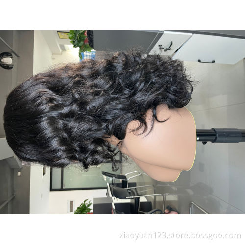 Mayqueen Wholesale Human Hair Vendors Natural Wave Brazilian Human Hair HD Transparent Lace Front Wigs For Black Women